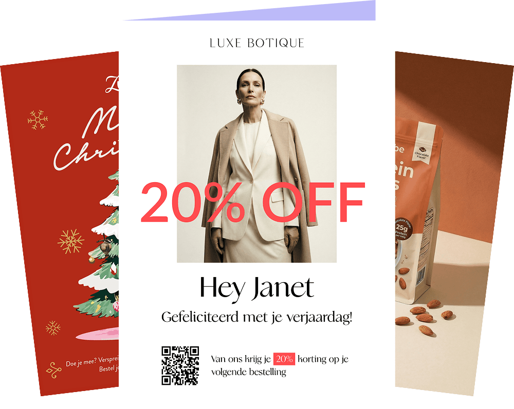 Ecommerce birthday discount card